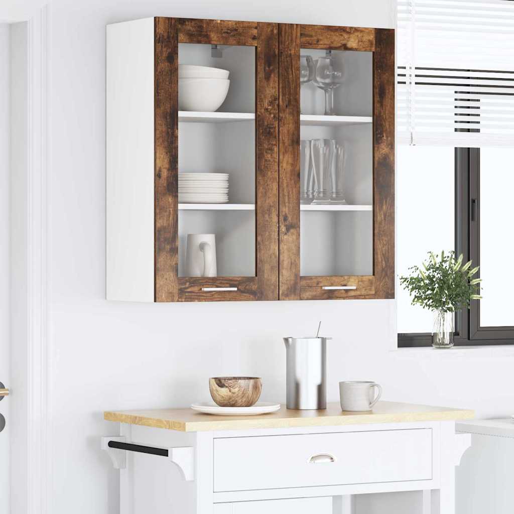 vidaXL Hängeschrank Geräucherte Eiche 40 x 31 x 80 cm Holzwerkstoff