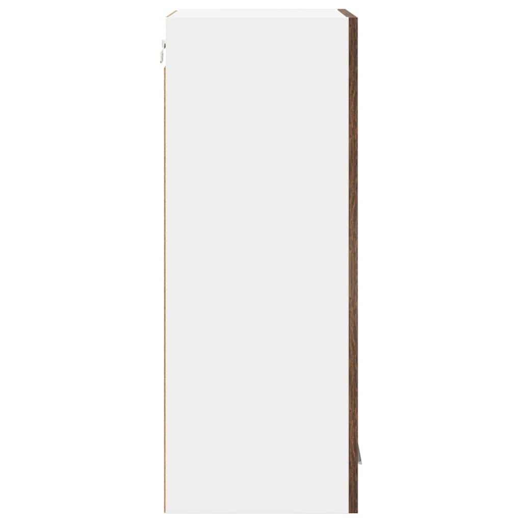 Hängeschrank mit Tür 2 pcs Geräucherte Eiche 40 x 31 x 80 cm