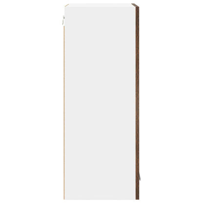 Hängeschrank mit Tür 2 pcs Geräucherte Eiche 40 x 31 x 80 cm