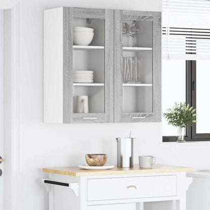 vidaXL Hängeschrank 2 pcs Graues Sonoma 40 x 31 x 80 cm Holzwerkstoff