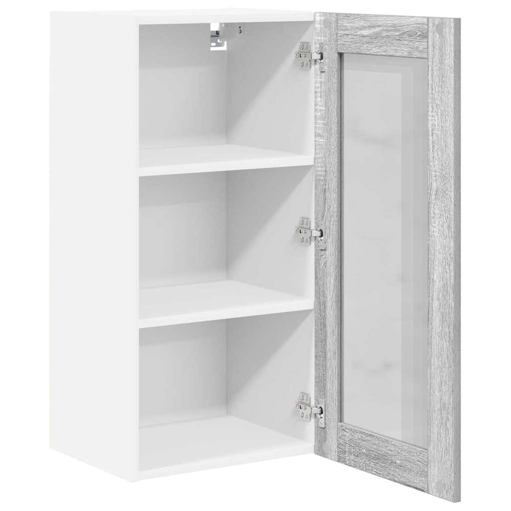 vidaXL Hängeschrank 2 pcs Graues Sonoma 40 x 31 x 80 cm Holzwerkstoff