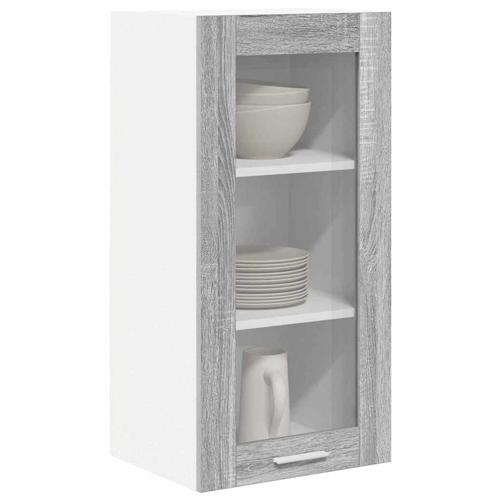 vidaXL Hängeschrank 2 pcs Graues Sonoma 40 x 31 x 80 cm Holzwerkstoff