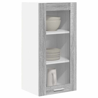 vidaXL Hängeschrank 2 pcs Graues Sonoma 40 x 31 x 80 cm Holzwerkstoff