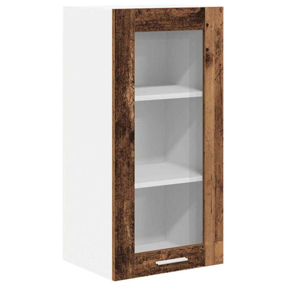 vidaXL Hängeschrank mit Speicher Altholz 40 x 31 x 80 cm Holzwerkstoff