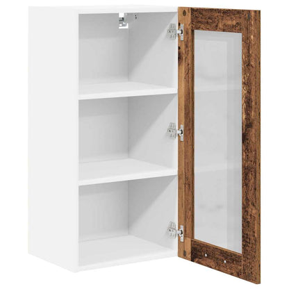 vidaXL Hängeschrank mit Speicher Altholz 40 x 31 x 80 cm Holzwerkstoff
