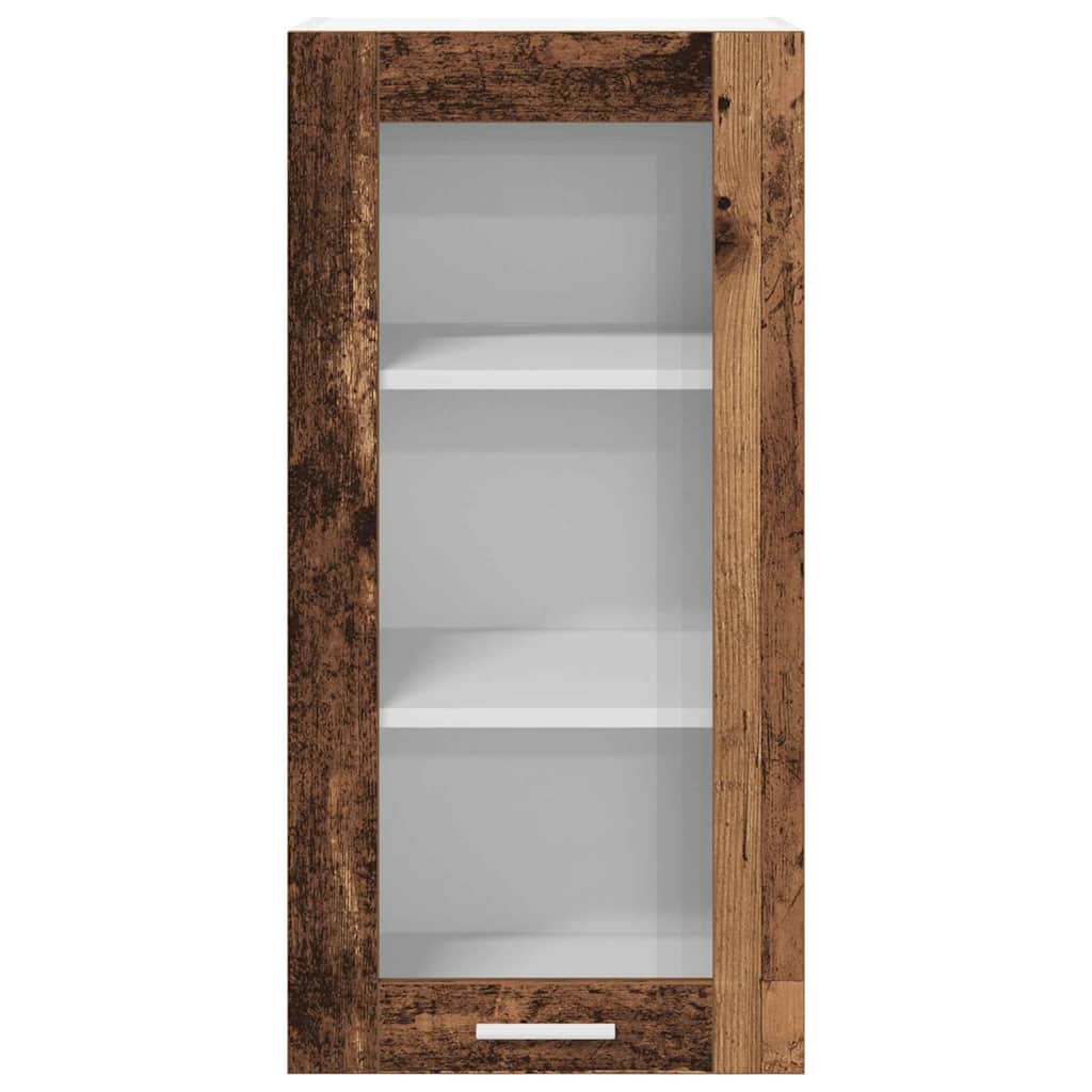 vidaXL Hängeschrank mit Speicher Altholz 40 x 31 x 80 cm Holzwerkstoff