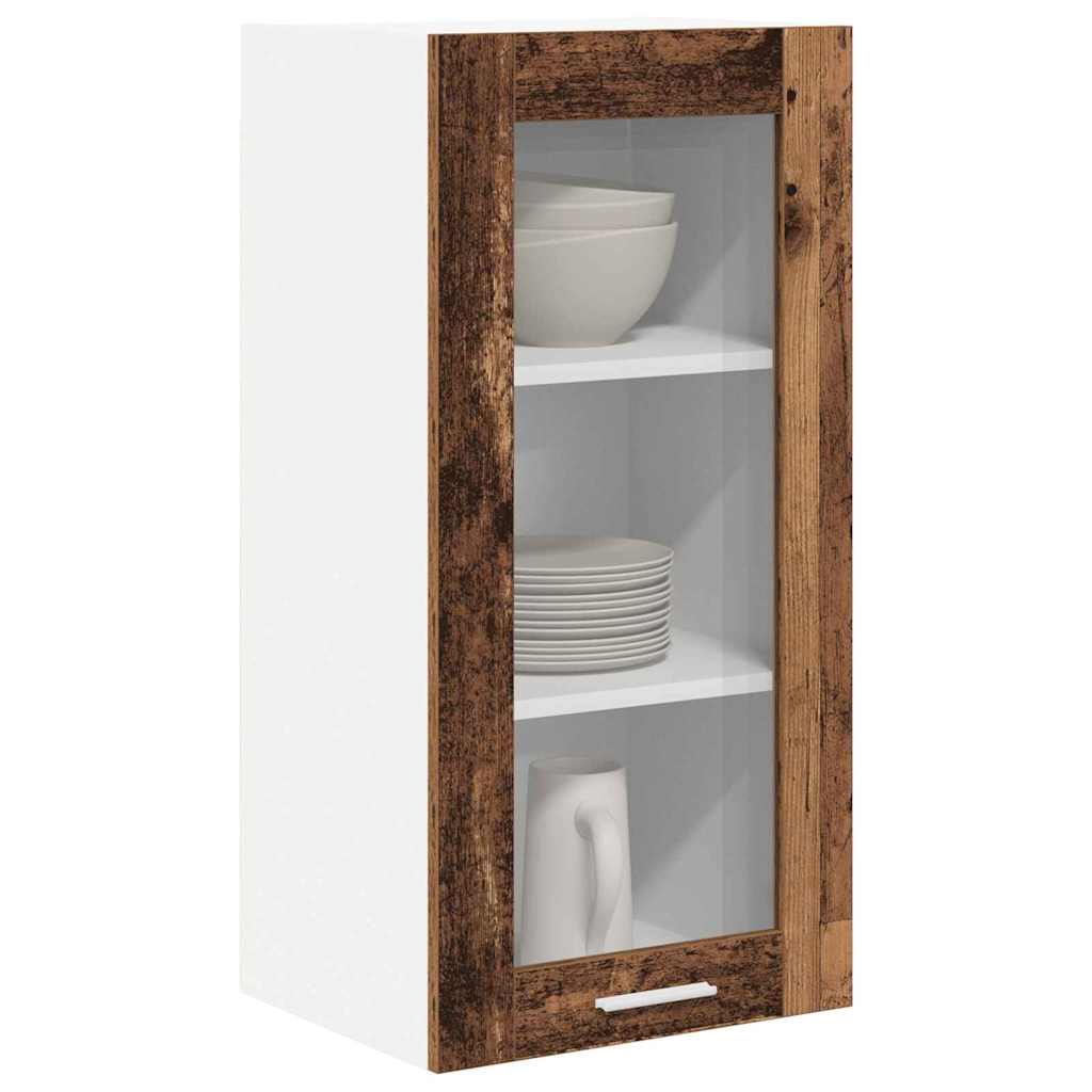 vidaXL Hängeschrank mit Speicher Altholz 40 x 31 x 80 cm Holzwerkstoff
