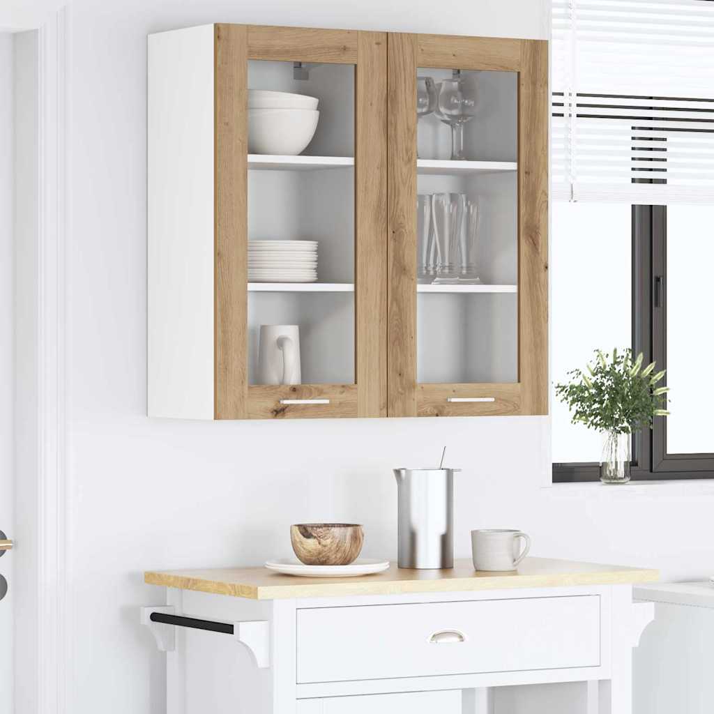 vidaXL Hängeschrank Artisan-Eiche 40 x 31 x 80 cm Holzwerkstoff