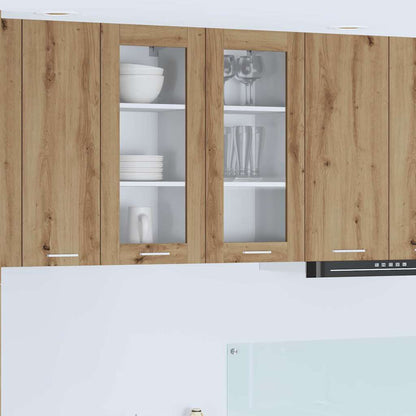 vidaXL Hängeschrank 2 pcs Artisan-Eiche 40 x 31 x 80 cm Holzwerkstoff