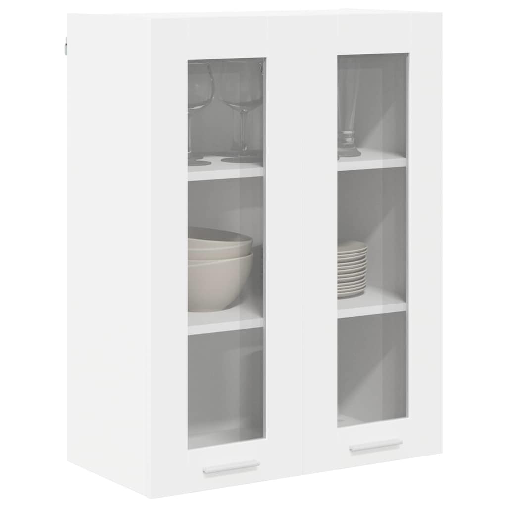 vidaXL Hängeschrank mit Speicher Weiß 60 x 31 x 80 cm Holzwerkstoff