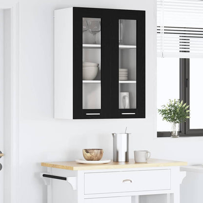 vidaXL Hängeschrank Schwarz Eichen-Optik 60 x 31 x 80 cm Holzwerkstoff