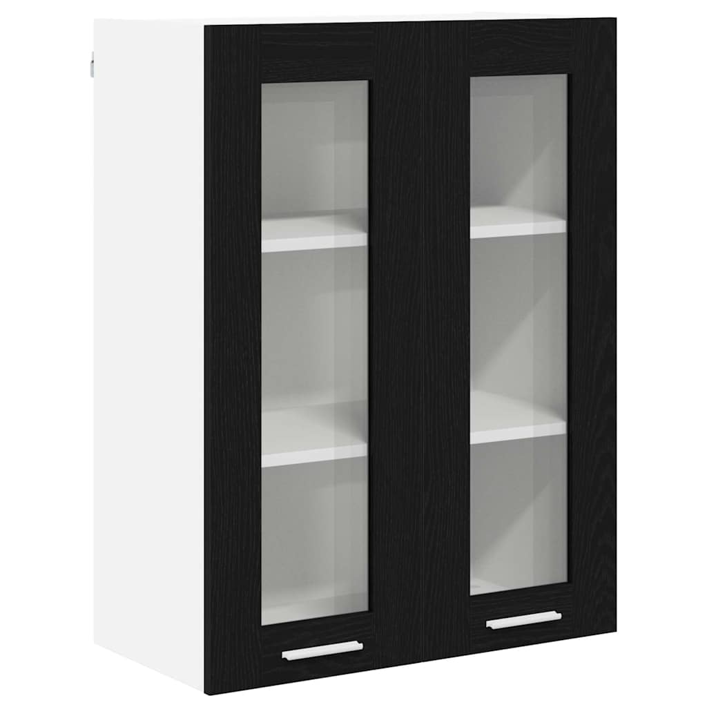 vidaXL Hängeschrank Schwarz Eichen-Optik 60 x 31 x 80 cm Holzwerkstoff