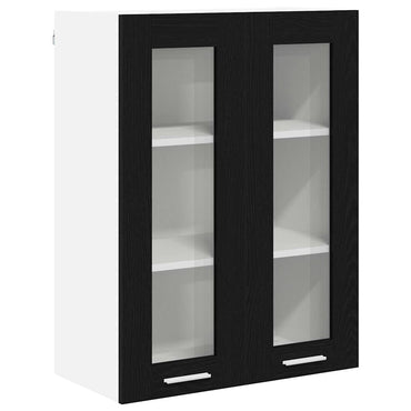 vidaXL Hängeschrank Schwarz Eichen-Optik 60 x 31 x 80 cm Holzwerkstoff