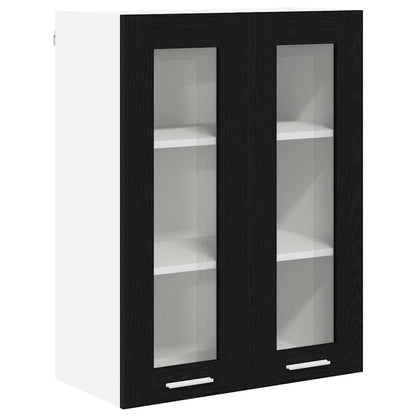 vidaXL Hängeschrank Schwarz Eichen-Optik 60 x 31 x 80 cm Holzwerkstoff