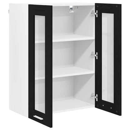 vidaXL Hängeschrank Schwarz Eichen-Optik 60 x 31 x 80 cm Holzwerkstoff