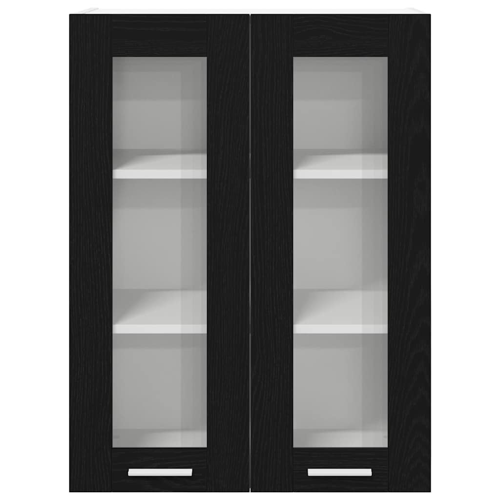 vidaXL Hängeschrank Schwarz Eichen-Optik 60 x 31 x 80 cm Holzwerkstoff