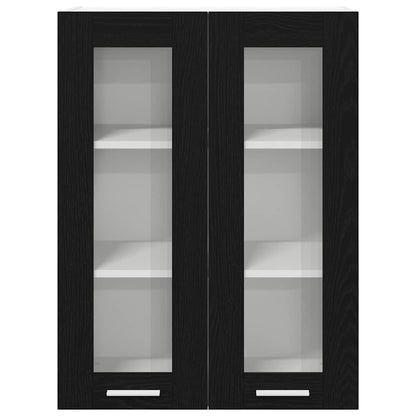 vidaXL Hängeschrank Schwarz Eichen-Optik 60 x 31 x 80 cm Holzwerkstoff