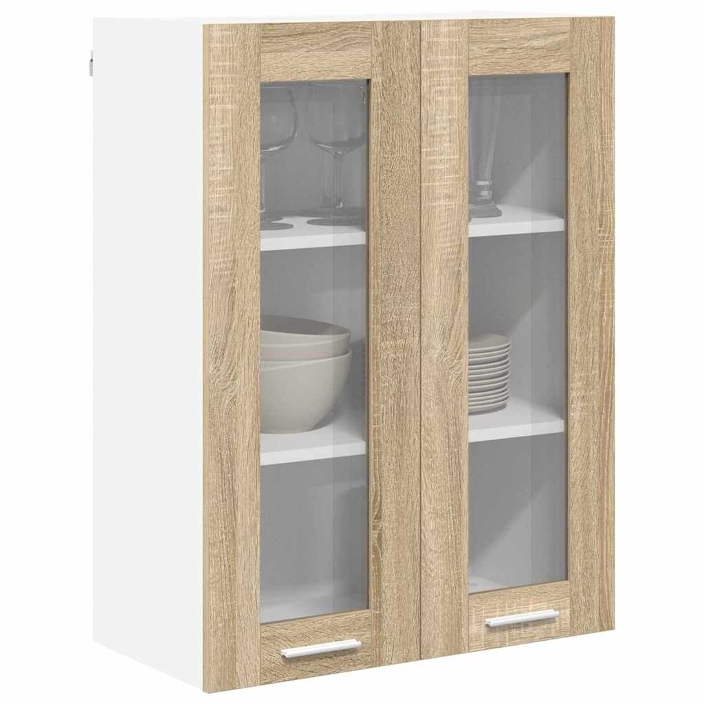 Hängeschrank mit Tür Sonoma-Eiche 60 x 31 x 80 cm Holzwerkstoff
