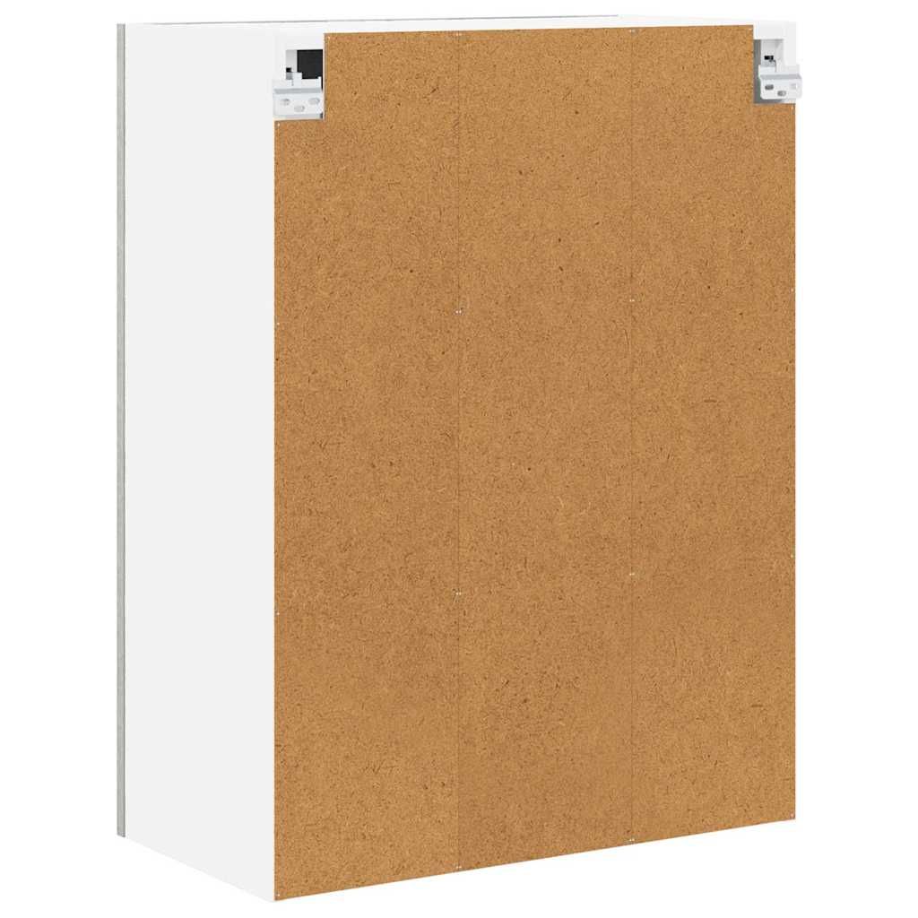 vidaXL Hängeschrank mit Tür Beton Grau 60 x 31 x 80 cm Holzwerkstoff