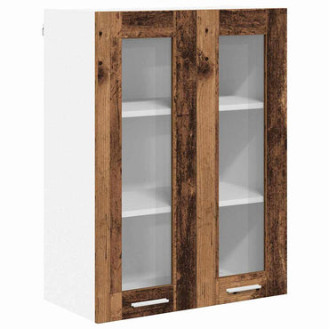vidaXL Hängeschrank mit Speicher Altholz 60 x 31 x 80 cm Holzwerkstoff