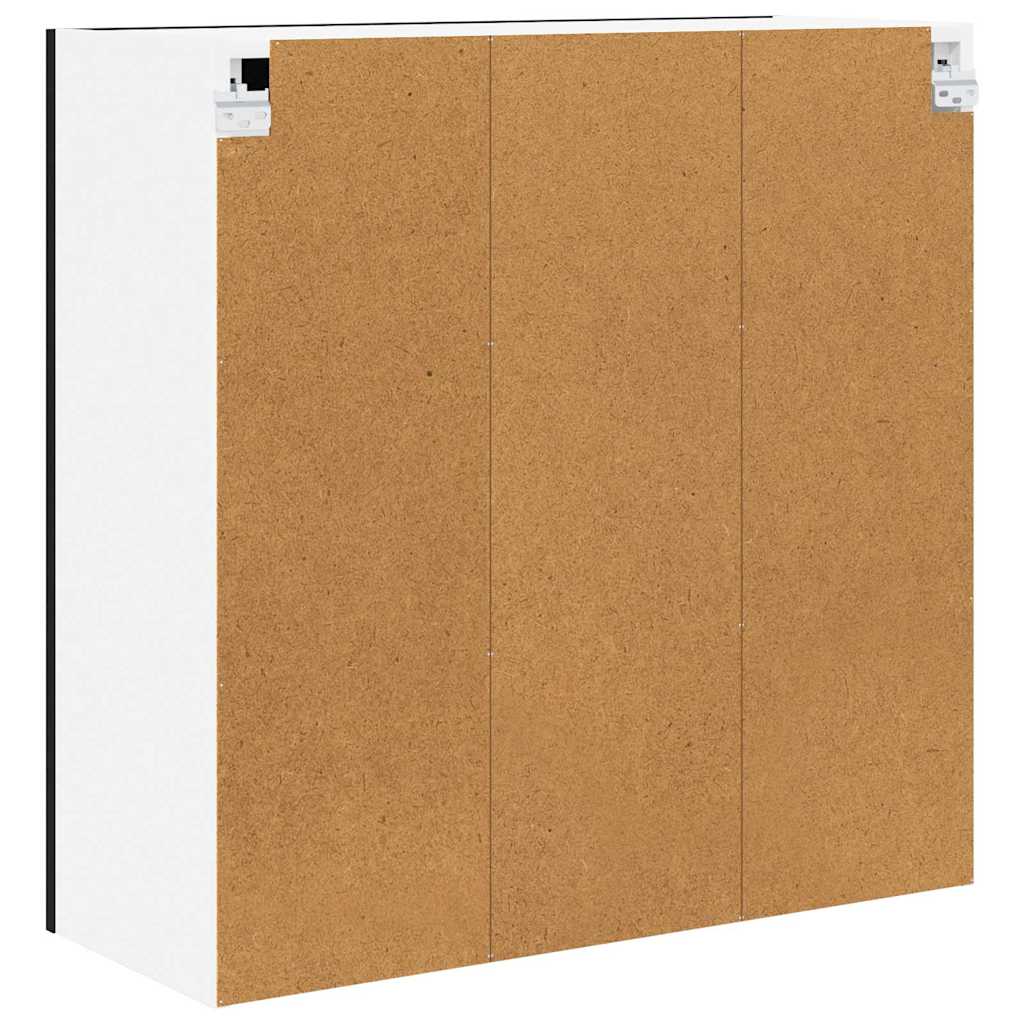 vidaXL Hängeschrank Schwarz Eichen-Optik 80 x 31 x 80 cm Holzwerkstoff