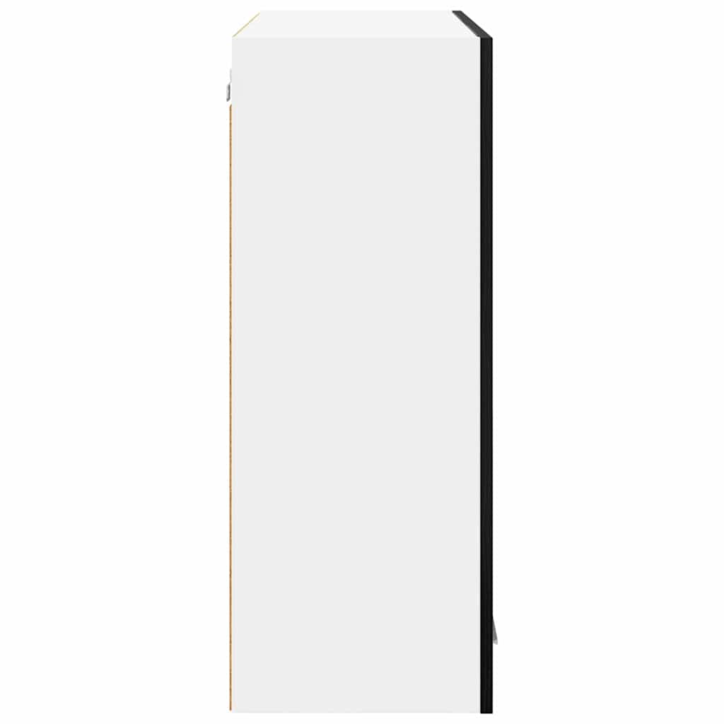 vidaXL Hängeschrank Schwarz Eichen-Optik 80 x 31 x 80 cm Holzwerkstoff