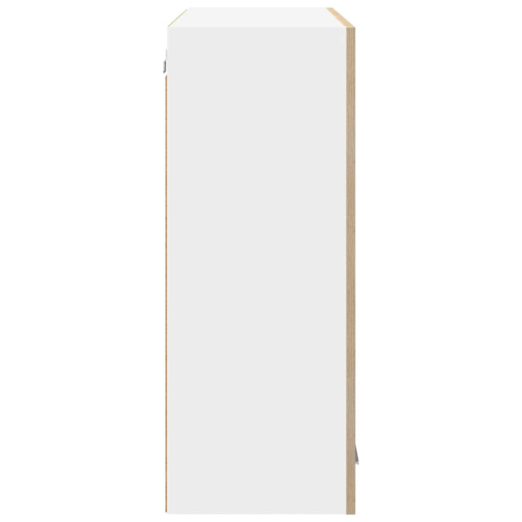 vidaXL Hängeschrank mit Tür Sonoma-Eiche 80 x 31 x 80 cm Holzwerkstoff