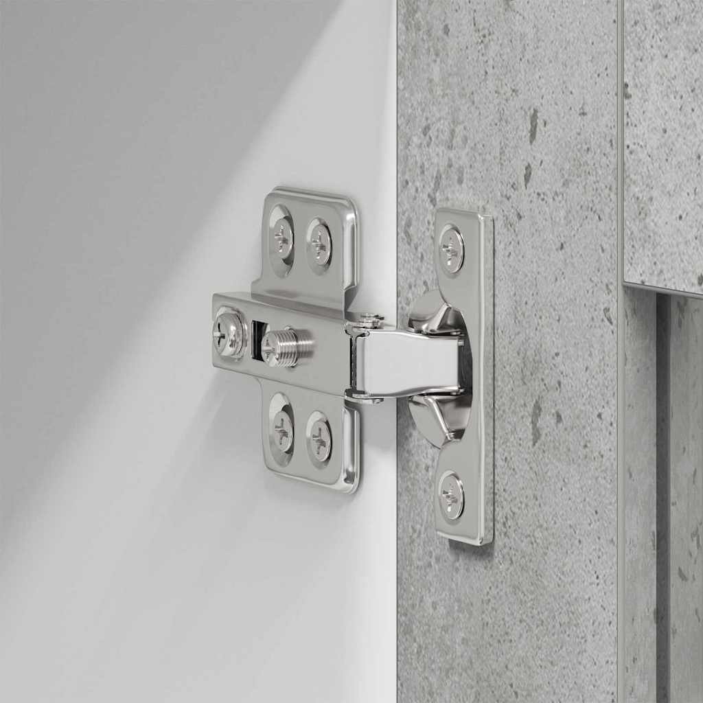 vidaXL Hängeschrank mit Tür Beton Grau 80 x 31 x 80 cm Holzwerkstoff