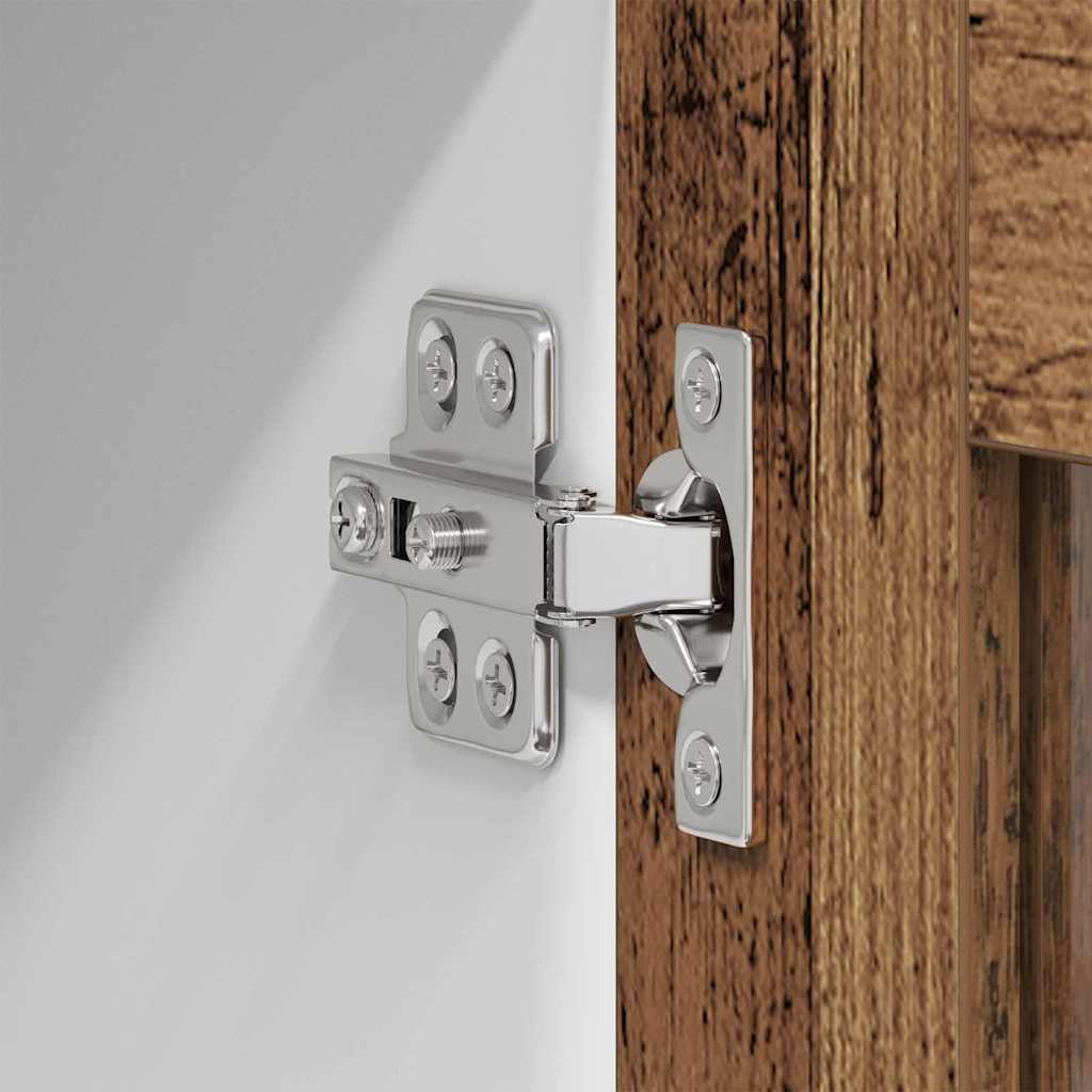 vidaXL Hängeschrank mit Speicher Altholz 80 x 31 x 80 cm Holzwerkstoff