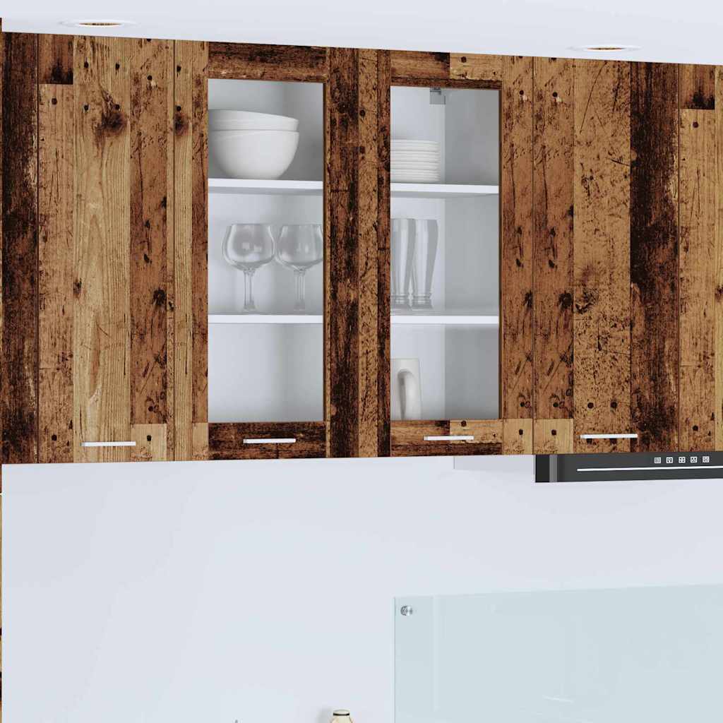 vidaXL Hängeschrank mit Speicher Altholz 80 x 31 x 80 cm Holzwerkstoff