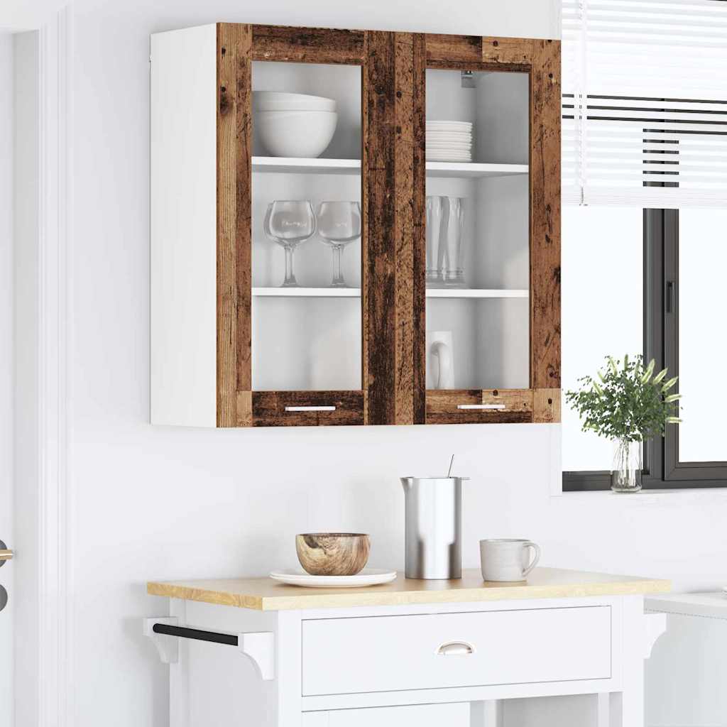 vidaXL Hängeschrank mit Speicher Altholz 80 x 31 x 80 cm Holzwerkstoff