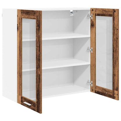 vidaXL Hängeschrank mit Speicher Altholz 80 x 31 x 80 cm Holzwerkstoff