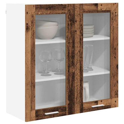 vidaXL Hängeschrank mit Speicher Altholz 80 x 31 x 80 cm Holzwerkstoff