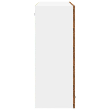vidaXL Hängeschrank mit Speicher Altholz 80 x 31 x 80 cm Holzwerkstoff