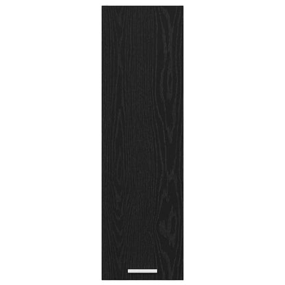 Hängeschrank mit Speicher Schwarz Eichen-Optik 30 x 31 x 100 cm