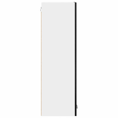 Hängeschrank mit Speicher Schwarz Eichen-Optik 30 x 31 x 100 cm