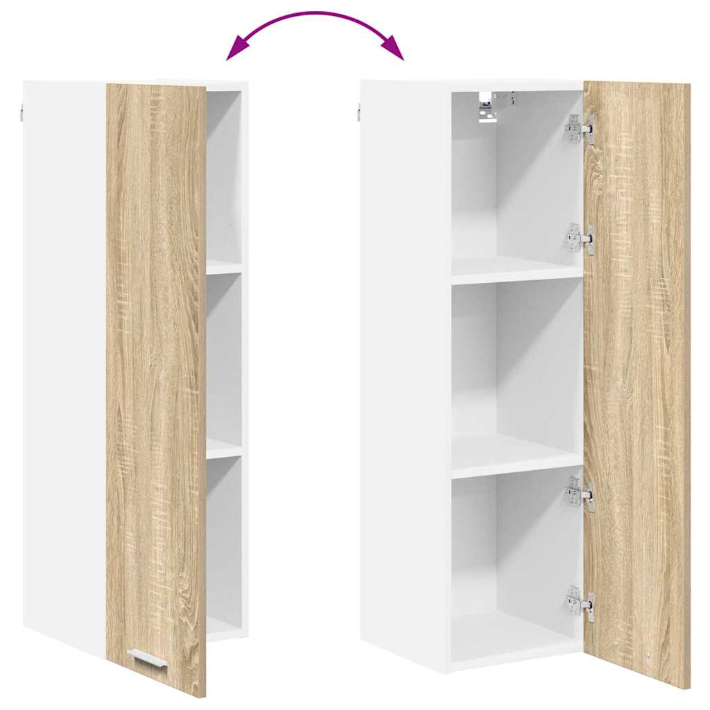 vidaXL Hängeschrank Sonoma-Eiche 30 x 31 x 100 cm Holzwerkstoff