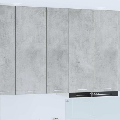 vidaXL Hängeschrank mit Tür Beton Grau 30 x 31 x 100 cm Holzwerkstoff