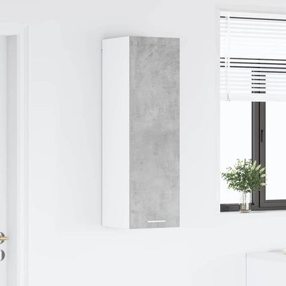 vidaXL Hängeschrank mit Tür Beton Grau 30 x 31 x 100 cm Holzwerkstoff