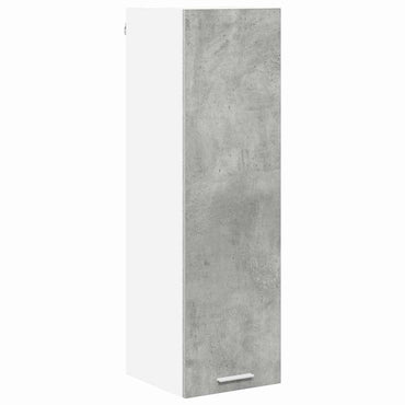vidaXL Hängeschrank mit Tür Beton Grau 30 x 31 x 100 cm Holzwerkstoff