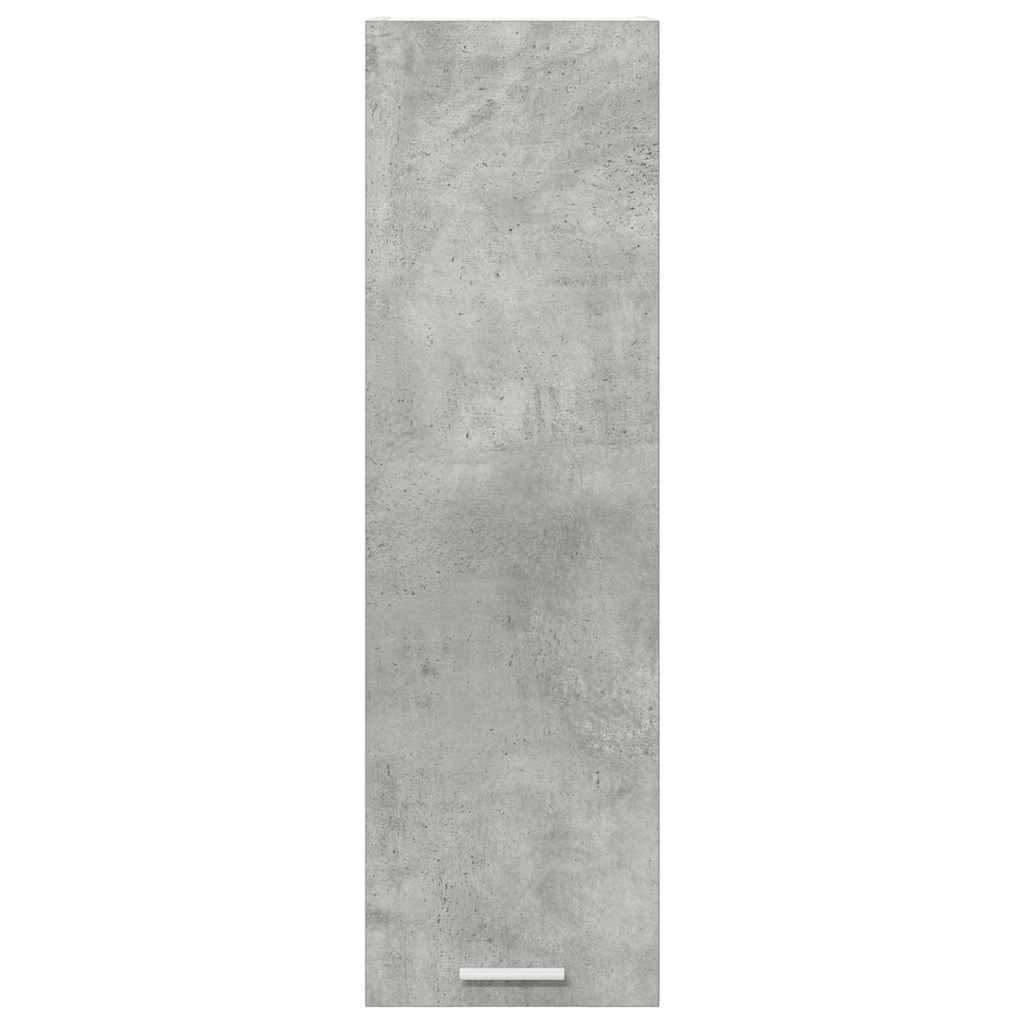 vidaXL Hängeschrank mit Tür Beton Grau 30 x 31 x 100 cm Holzwerkstoff