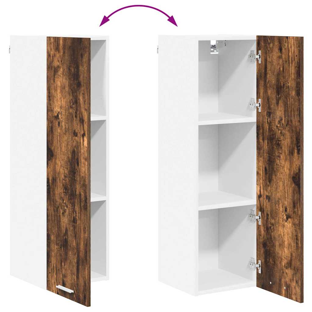 vidaXL Hängeschrank Geräucherte Eiche 30 x 31 x 100 cm Holzwerkstoff
