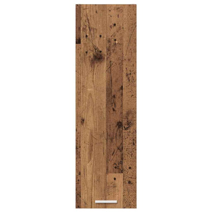 vidaXL Hängeschrank mit Tür Altholz 30 x 31 x 100 cm Holzwerkstoff