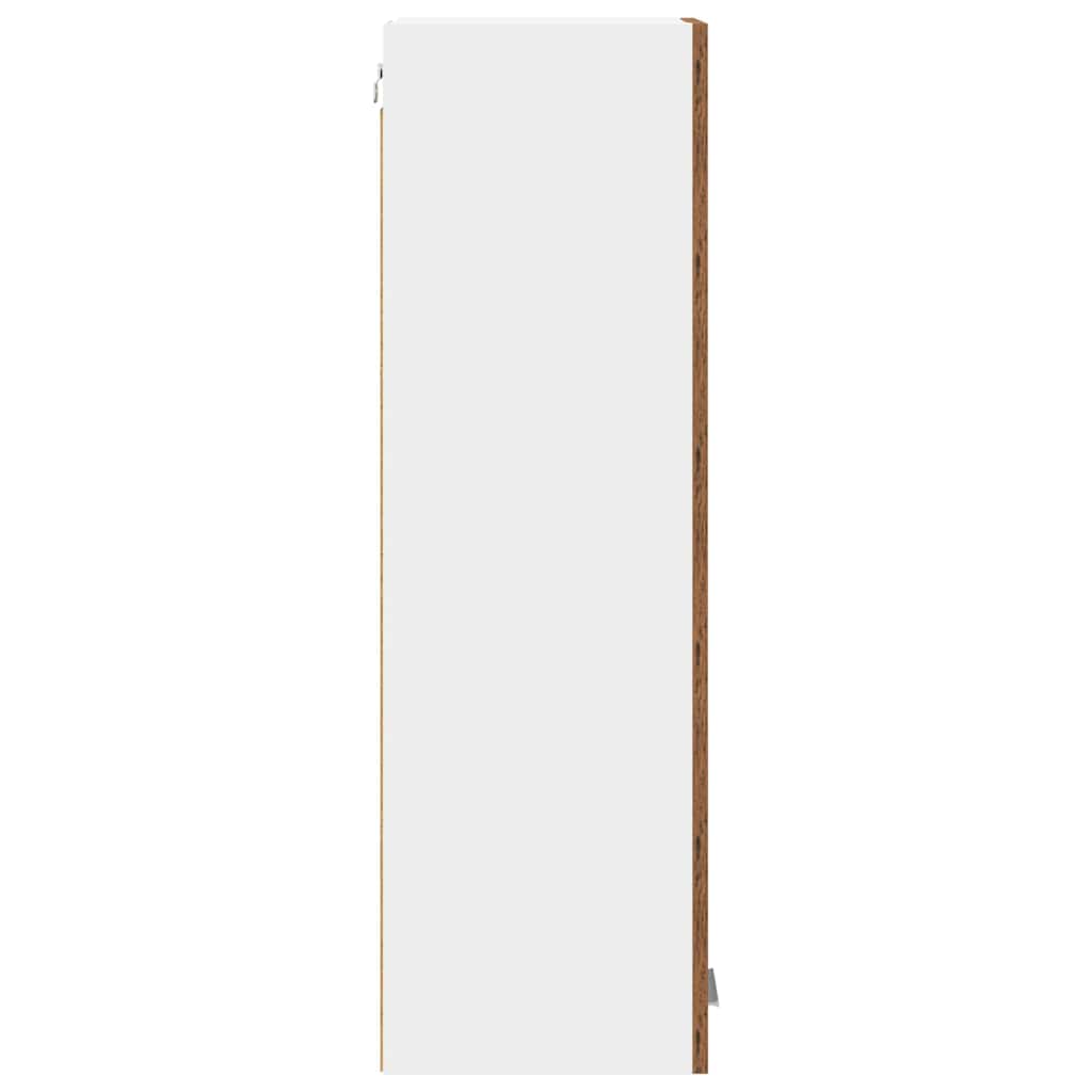 vidaXL Hängeschrank mit Tür Altholz 30 x 31 x 100 cm Holzwerkstoff