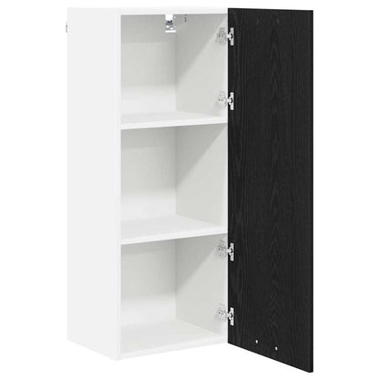 vidaXL Hängeschrank mit Speicher Schwarz Eichen-Optik 40 x 31 x 100 cm