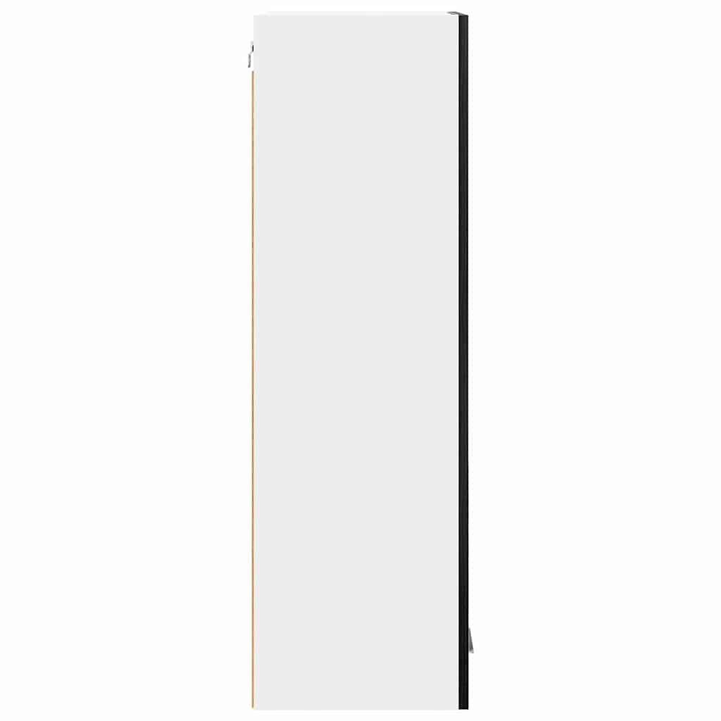 vidaXL Hängeschrank mit Speicher Schwarz Eichen-Optik 40 x 31 x 100 cm