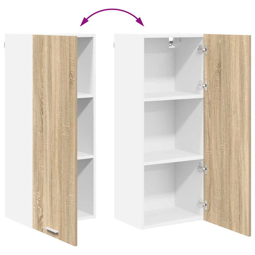 vidaXL Hängeschrank Sonoma-Eiche 40 x 31 x 100 cm Holzwerkstoff