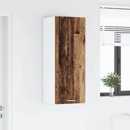 vidaXL Hängeschrank mit Tür Altholz 40 x 31 x 100 cm Holzwerkstoff