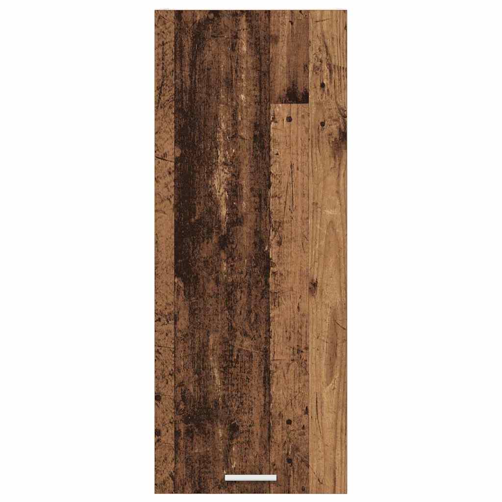 vidaXL Hängeschrank mit Tür Altholz 40 x 31 x 100 cm Holzwerkstoff