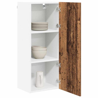 vidaXL Hängeschrank mit Tür Altholz 40 x 31 x 100 cm Holzwerkstoff